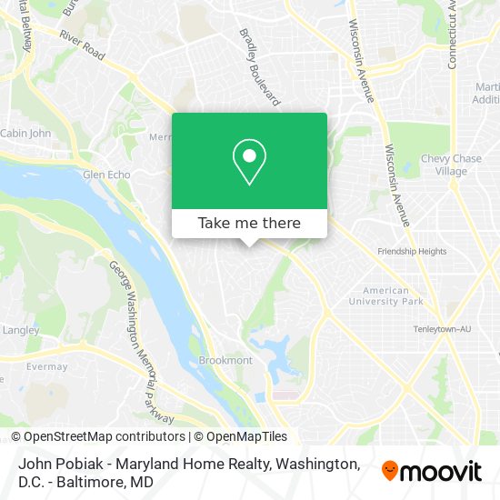 John Pobiak - Maryland Home Realty map