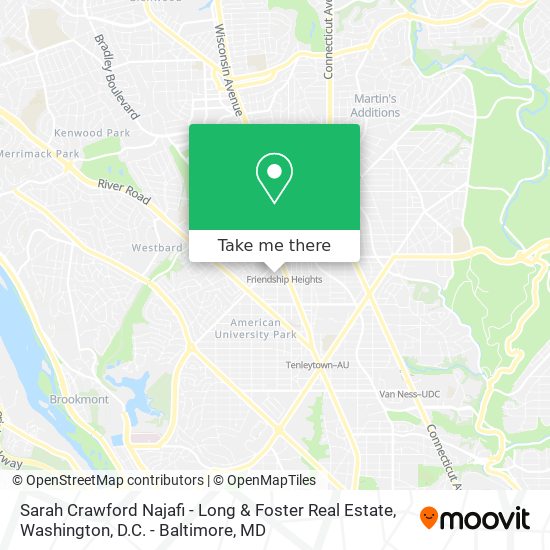 Mapa de Sarah Crawford Najafi - Long & Foster Real Estate