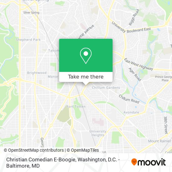 Christian Comedian E-Boogie map