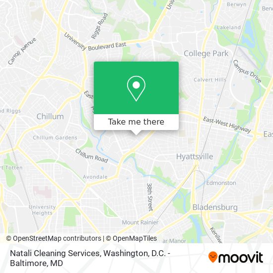 Mapa de Natali Cleaning Services