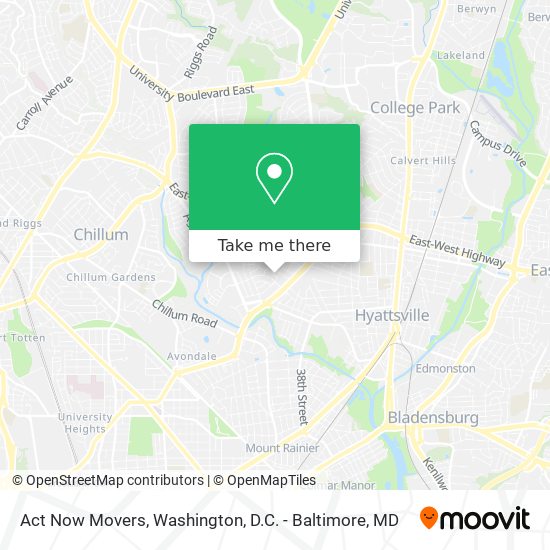 Act Now Movers map