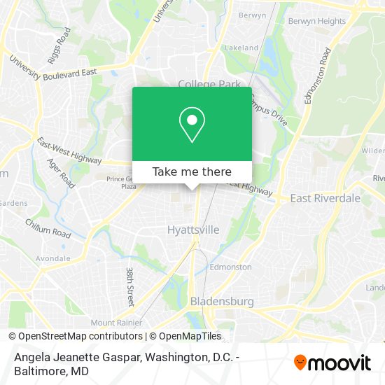 Angela Jeanette Gaspar map