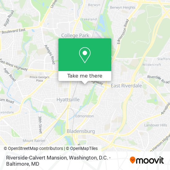 Riverside-Calvert Mansion map