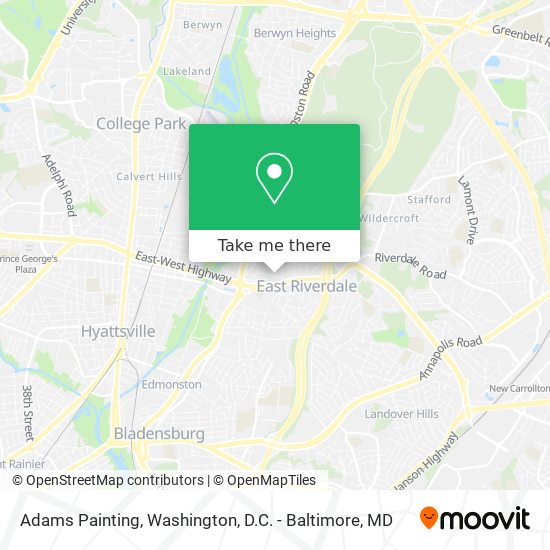 Adams Painting map