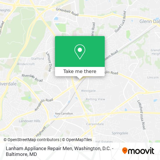 Lanham Appliance Repair Men map