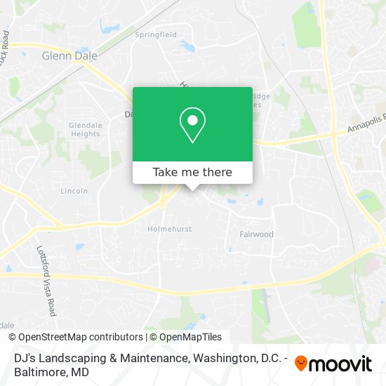 DJ's Landscaping & Maintenance map