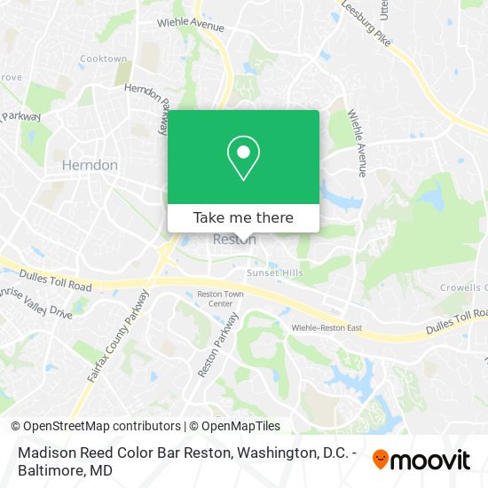 Mapa de Madison Reed Color Bar Reston