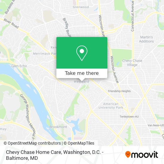 Mapa de Chevy Chase Home Care