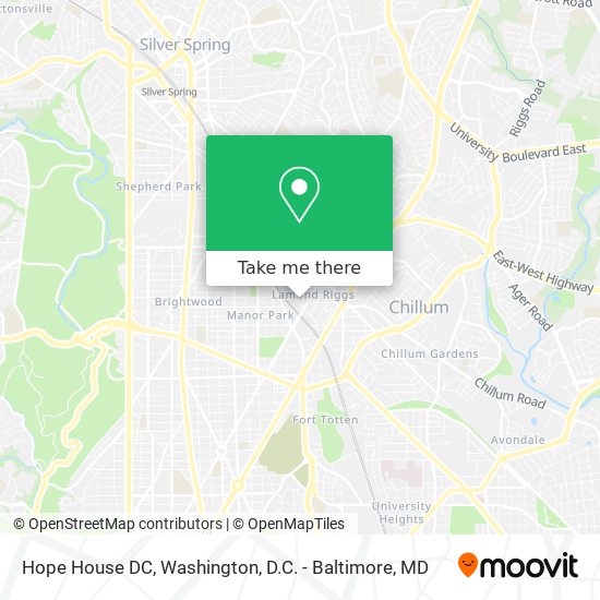 Hope House DC map