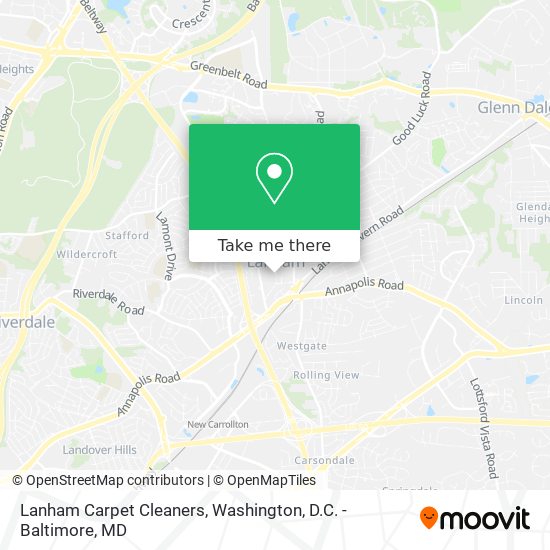 Mapa de Lanham Carpet Cleaners