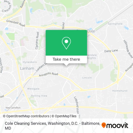 Mapa de Cole Cleaning Services