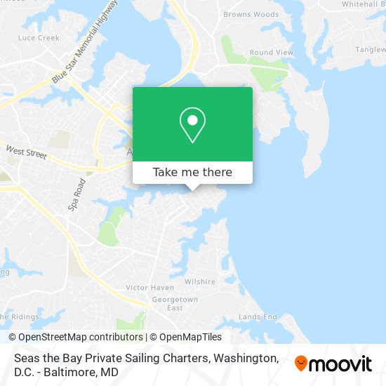 Seas the Bay Private Sailing Charters map