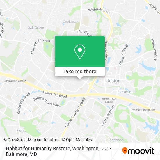 Habitat for Humanity Restore map