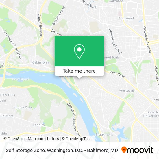 Self Storage Zone map