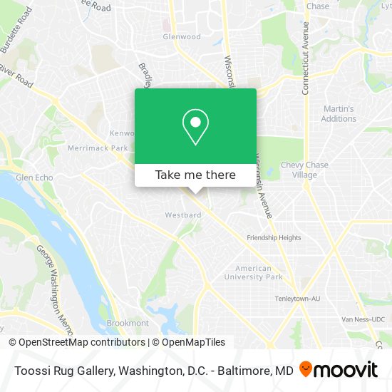 Toossi Rug Gallery map