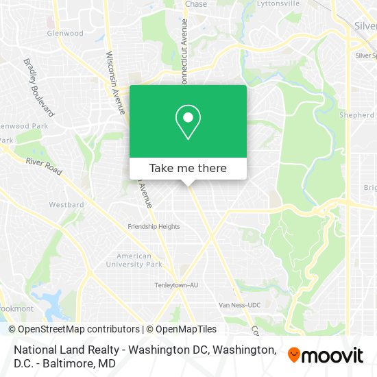 Mapa de National Land Realty - Washington DC