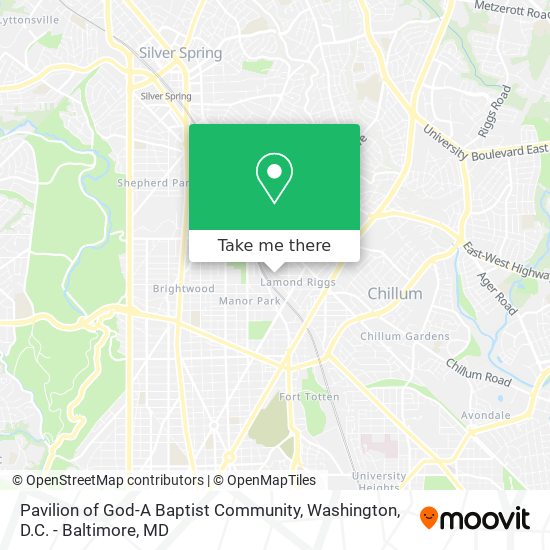 Pavilion of God-A Baptist Community map