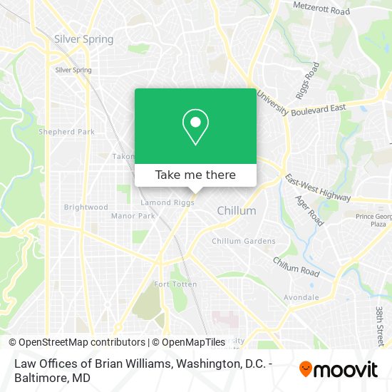 Mapa de Law Offices of Brian Williams