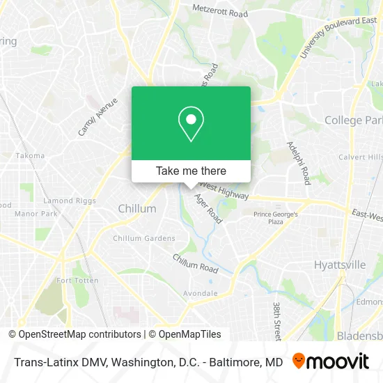 Trans-Latinx DMV map