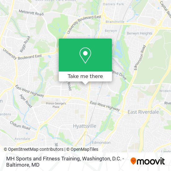 MH Sports and Fitness Training map