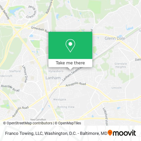 Franco Towing, LLC map