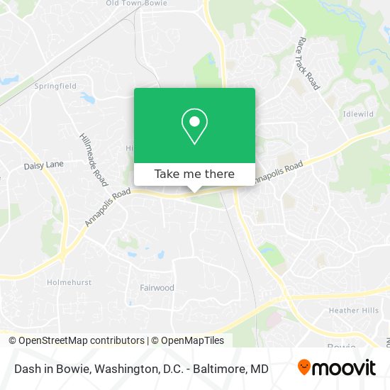 Mapa de Dash in Bowie