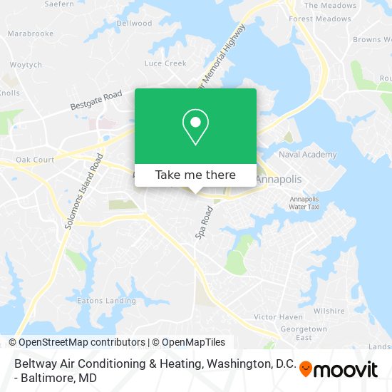 Beltway Air Conditioning & Heating map