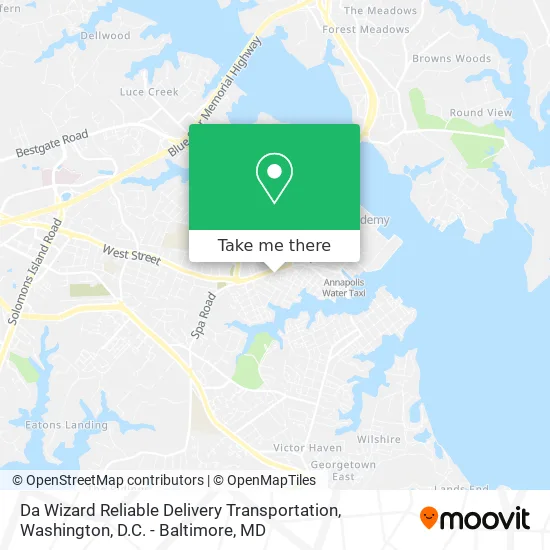 Da Wizard Reliable Delivery Transportation map