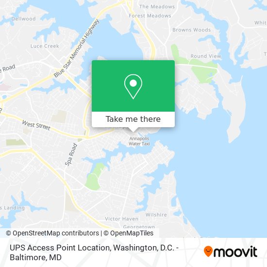 UPS Access Point Location map