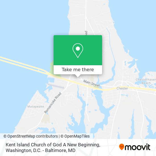 Kent Island Church of God A New Beginning map