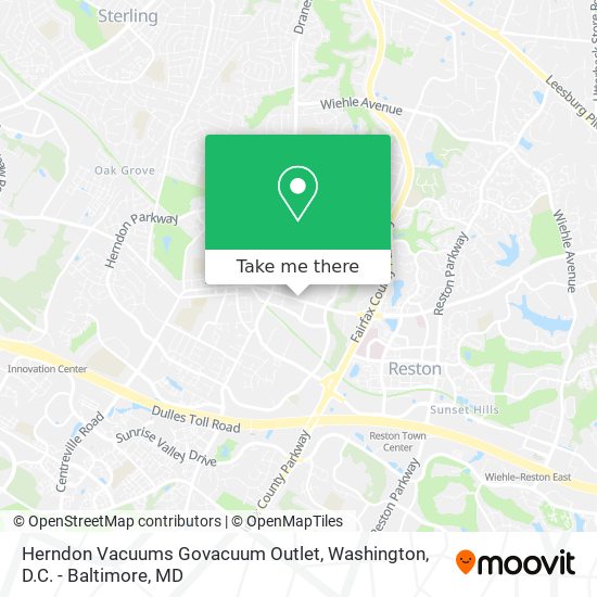 Herndon Vacuums Govacuum Outlet map