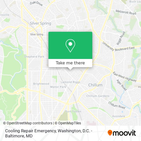 Mapa de Cooling Repair Emergency