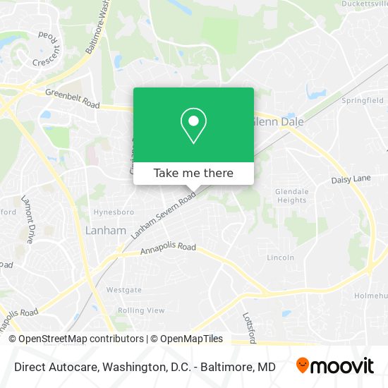 Direct Autocare map