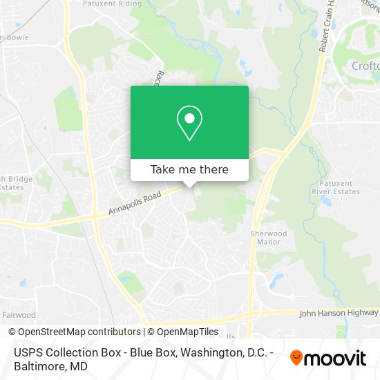 USPS Collection Box - Blue Box map