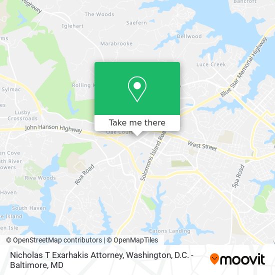 Mapa de Nicholas T Exarhakis Attorney