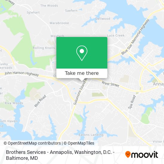 Brothers Services - Annapolis map