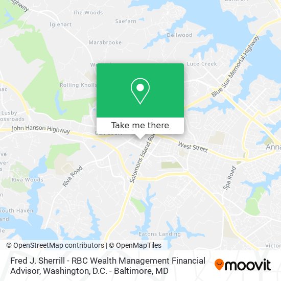 Mapa de Fred J. Sherrill - RBC Wealth Management Financial Advisor