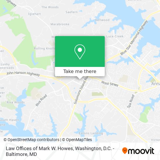 Mapa de Law Offices of Mark W. Howes