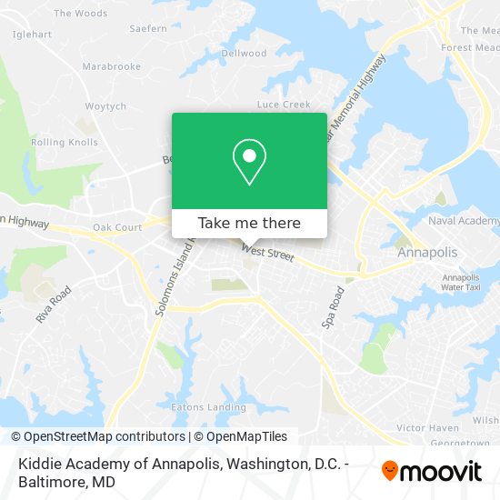 Kiddie Academy of Annapolis map