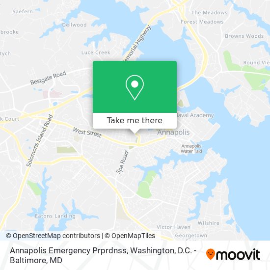 Annapolis Emergency Prprdnss map