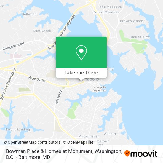 Bowman Place & Homes at Monument map
