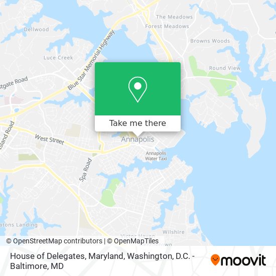Mapa de House of Delegates, Maryland