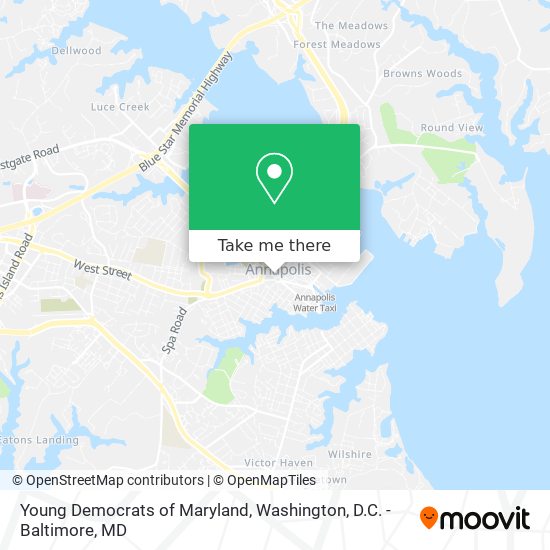 Mapa de Young Democrats of Maryland