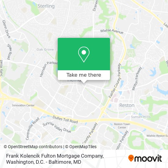 Mapa de Frank Kolencik Fulton Mortgage Company