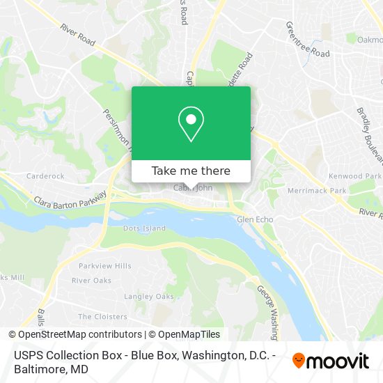 USPS Collection Box - Blue Box map