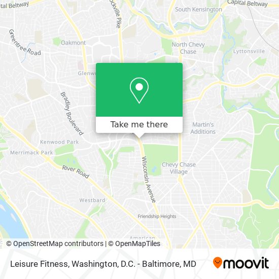 Leisure Fitness map