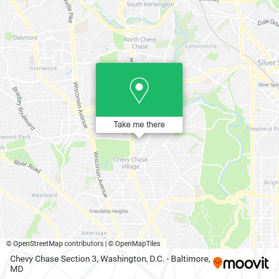 Chevy Chase Section 3 map