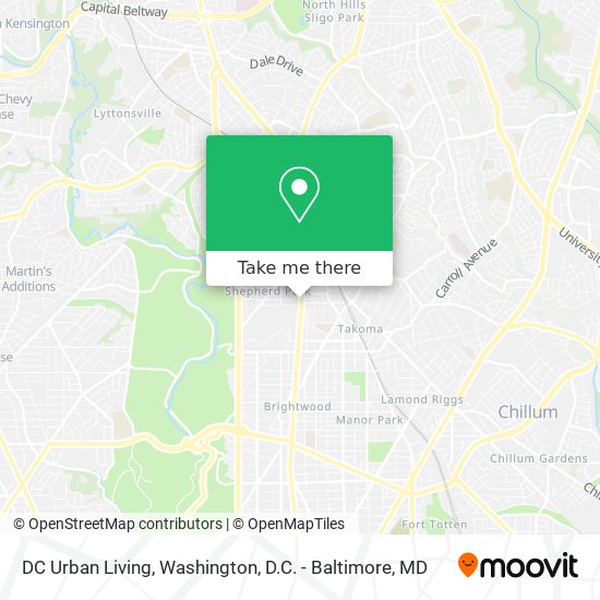 DC Urban Living map