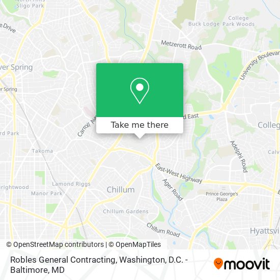 Robles General Contracting map