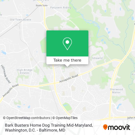 Bark Busters Home Dog Training Mid-Maryland map